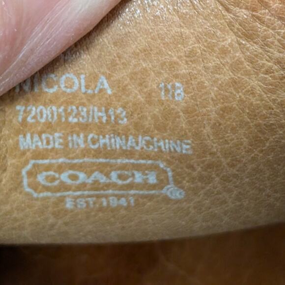 Coach Nicola Suede Loafrs Womens 11B - Picture 7 of 9